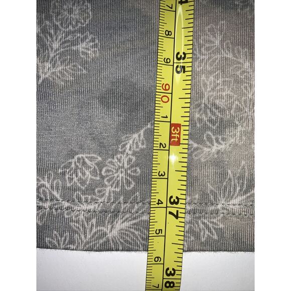 LOGO by Lori Goldstein XS Printed T-Shirt Dress Cotton Modal Blend Weekend - Picture 6 of 11